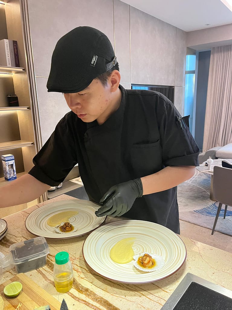 Personal Chef Plating Private Dining